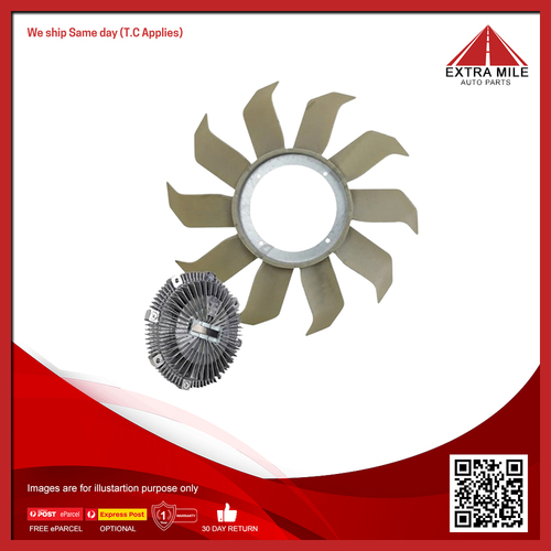 Fan Clutch & Blade Kit For Isuzu D-Max SX TFS, TFR 3.0L Diesel 4JJ1TCX, 4JJ3-TCX