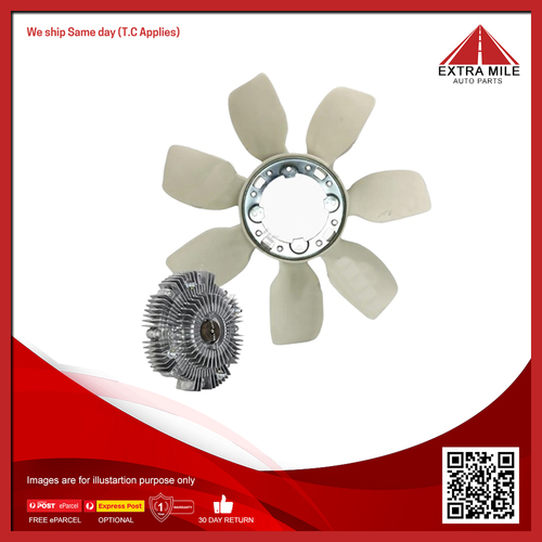 Fan Clutch & Blade Kit For Toyota Hilux VZN167R, VZN172R 3.4L Petrol V6 5VZFE