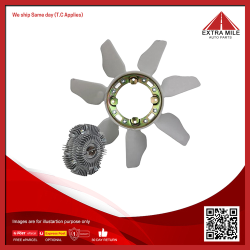 Fan Clutch & Blade Kit For Toyota Hilux SR/SR5 KUN16R, KUN26R 3.0L Diesel 1KDFTV