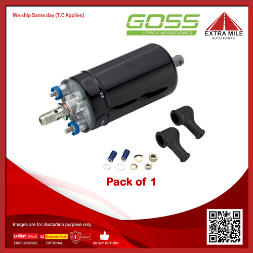 Goss Electric Fuel Pump For Volvo 264 2.8L PRV B28E V6 3sp Auto 4dr RWD