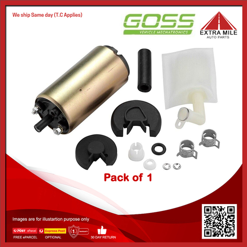 Goss Electric Fuel Pump For Honda CR-X ED 1.6L D16A8 4cyl 5sp Man 2dr FWD