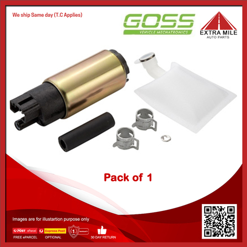 Goss Electric Fuel Pump For Subaru Impreza WRX 2.0L,2.5L DOHC-PB 16v Turbo MPFI