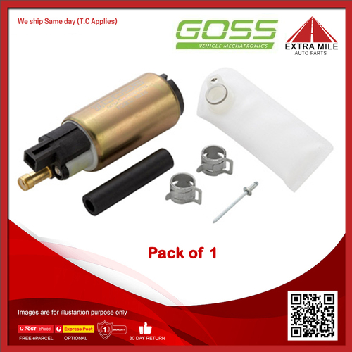 Goss Electric Fuel Pump For Ford KA TA TB 1.3L Endura E OHV 8v MPFI 4cyl - GE302