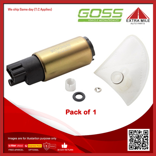 Goss Electric Fuel Pump For Honda Civic FD FN FK 1.8L,2.0L SOHC 16v MPFI 4cyl