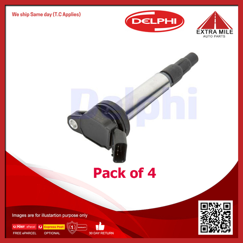 Delphi Ignition Coil For Scion iM 1.8L 4Cyl 1798cc - 4 Pack