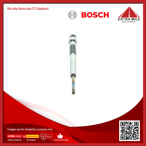 Bosch Diesel Glow Plug For Isuzu D-Max SX Space Cab TFR, TFS 3.0L 4JJ1TCX