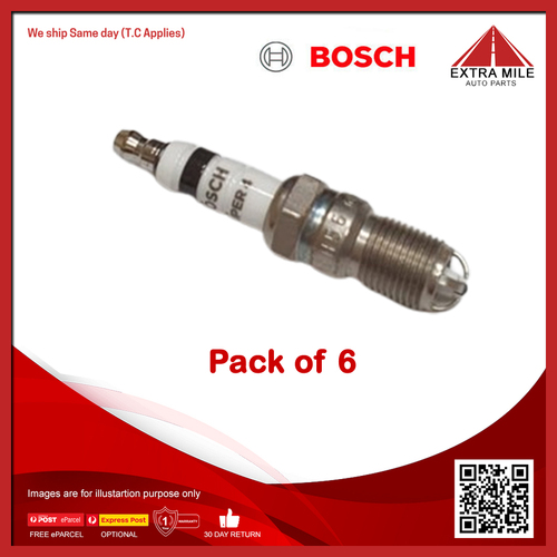 Bosch Spark Plug [6 Pack] For citron, Mercedes-Benz, Opel, Peugeot, Renault