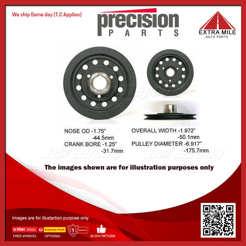 Precision Harmonic Balancer For Ford LTD FC/FD 4.1L Petrol 250ci(1,2 Barrel)