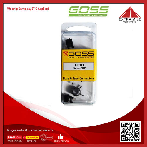 Goss Hose & Tube Connectors 5mm Clip - HC01