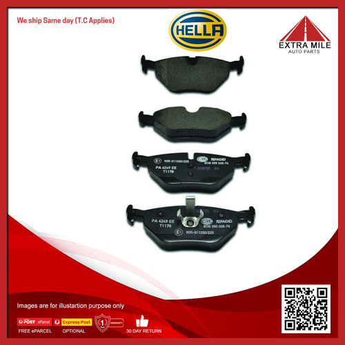 HELLA Rear Brake Pads For Mercedes-Benz M-Class, Maserati Quattroporte- T1188