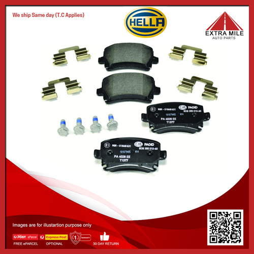 HELLA Rear Brake Pads For Audi, Skoda, Volkswagen - T1377