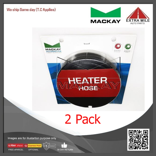 Mackay Heater Hose- 16mm (5/8") ID x 1.5m Length -  HH16X1.5 - 2 Pack