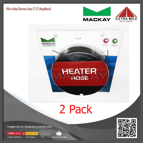 Mackay Heater Hose- 19mm (3/4") ID x 1.5m Length - HH19X1.5 - 2 Pack