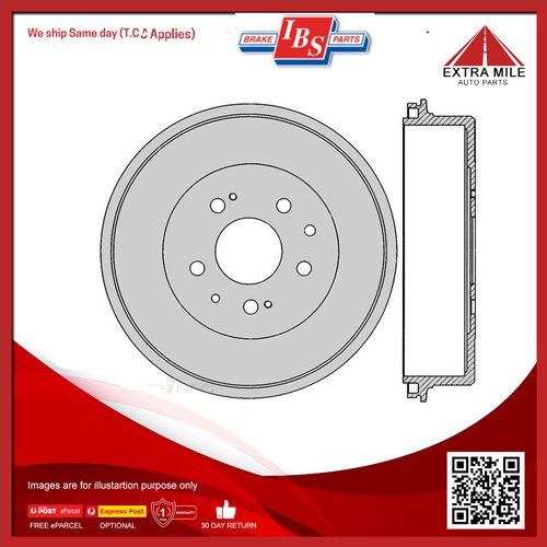 IBS Brake Drum For Toyota Hilux LN147R,152R, RZN147R,149R,154R, YN57R 2.0L/3.0L