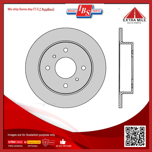 IBS Rear Disc Rotor For Fiat, Ford, Nissan - BR614