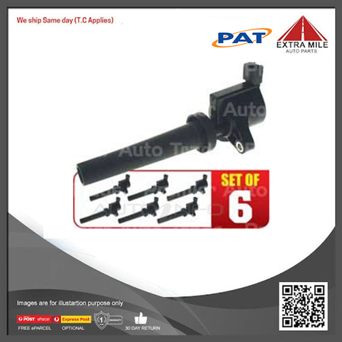 PAT Ignition Coil For Ford Escape XLT BA ZA ZB ZC 3.0L V6 24V DOHC - IGC-036M-6