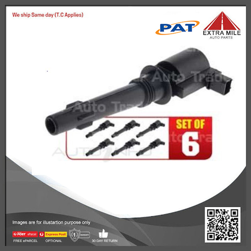 PAT Ignition Coil For FPV F6 Typhoon BA BF 4.0L BARRA 270T I6 24V DOHC-IGC-163-6