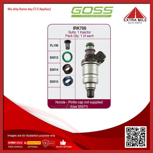 Goss Fuel Injector Repair Kit For HONDA CRX EJ EF 1.6L ZC I4 16V DOHC