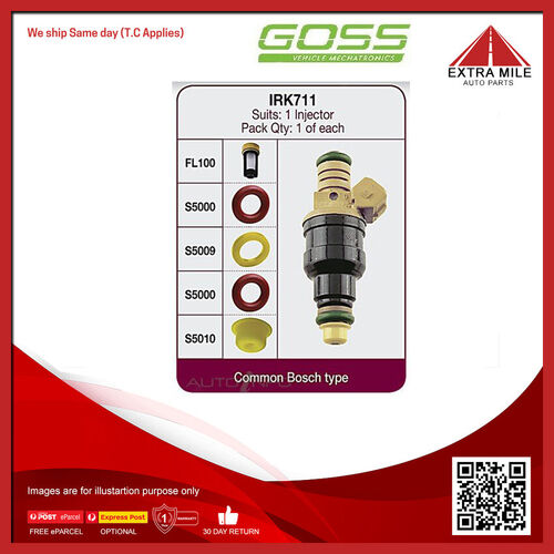 Goss Fuel Injector Seal Kit For Fiat Croma 2.0L 154C3 I4 8V DOHC