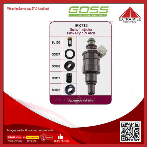 Goss Fuel Injector Seal Kit For Toyota Tarago YR31R 2.2L 4YE I4 8V OHV