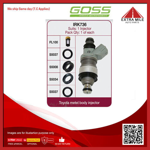 Goss Fuel Injector Repair Kit For Toyota Windom MCV30R MCV20R 3.0L 1MZFE