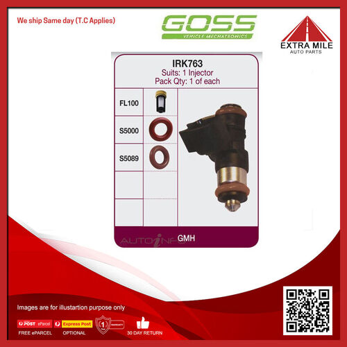 Goss Fuel Injector Repair Kit For Vauxhall Monaro VXR VZ 6.0L LS2 V8 16V OHV