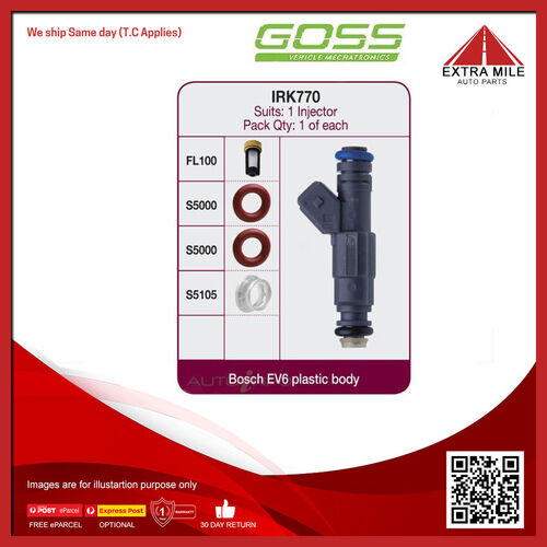 Goss Fuel Injector Repair Kit For Holden One Tonner VZ 3.6L LED (HB) V6 24V DOHC