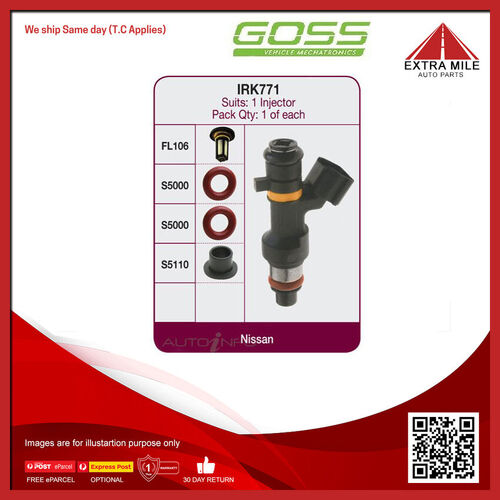 Goss Fuel Injector Repair Kit For Subaru Forester X XS SG S11 2.5L EJ251 F4 SOHC