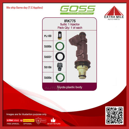 Goss Fuel Injector Repair Kit For Toyota Prado Land Cruiser VZJ95R 3.4L 5VZFE