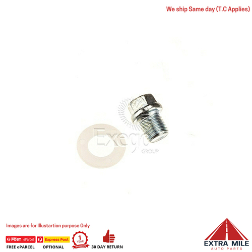 12mm - 1.5 Standard Sump Plug