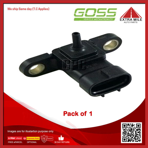 Goss Map Sensor For Mazda Mazda2 DE DY 1.5L ZY-VE DOHC 16v MPFI 4cyl - MP178