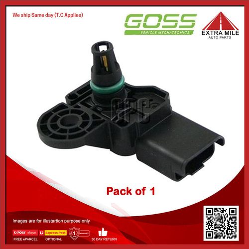 Goss Map Sensor For Peugeot 308 T7 1.6L EP6, EP6C (5FS, 5FW) DOHC 16v MPFI 4cyl