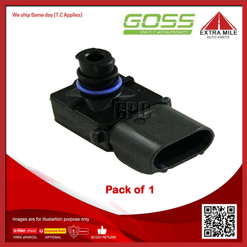 Goss Map Sensor For Citroen C3 VTI 1.6L EP6, EP6C (5FS, 5FW) DOHC 16v MPFI 4cyl