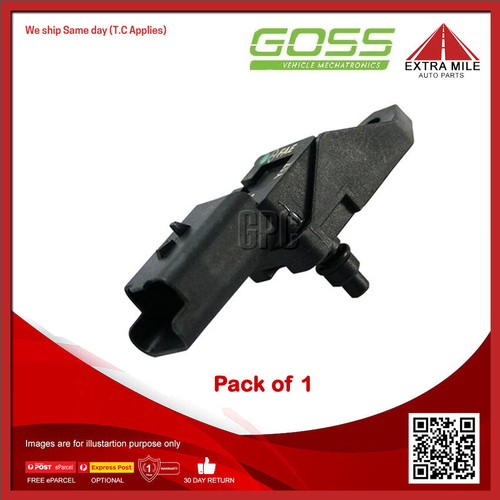 Goss Map Sensor For Peugeot 407 HDi 2.0L DW10BTED4 (RHF) DOHC 16v Turbo Diesel