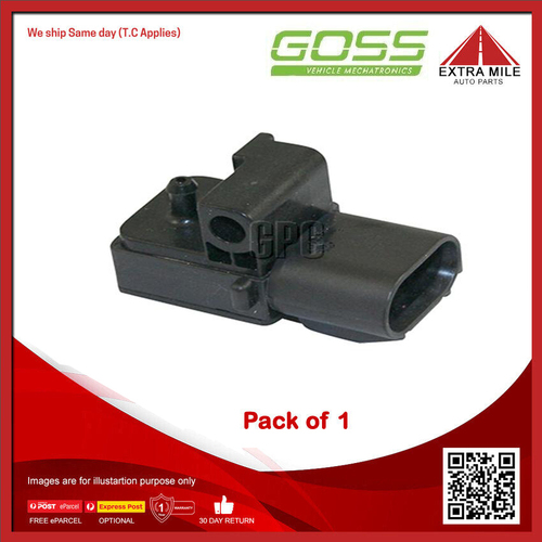 Goss Map Sensor For Jeep Wrangler TJ 4.0L ERH, MX, S01 OHV 12v MPFI 6cyl