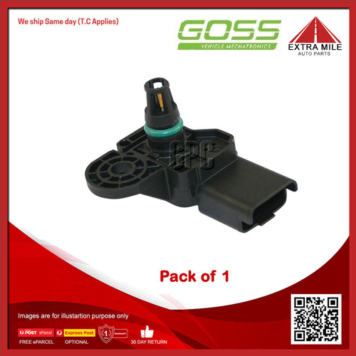 Goss Map Sensor For Peugeot 308CC T7 1.6L EP6CDT (5FV) DOHC 16v Turbo Petrol