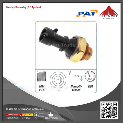 PAT Oil Pressure Switch For Holden Combo SB XC 1.4L,1.6L C14SE I4 8V SOHC