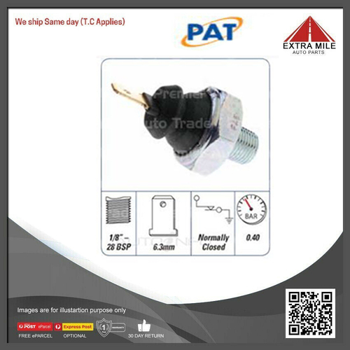 PAT Engine Oil Pressure Switch For Mazda E2500 LWB WL 2.5L  12V SOHC