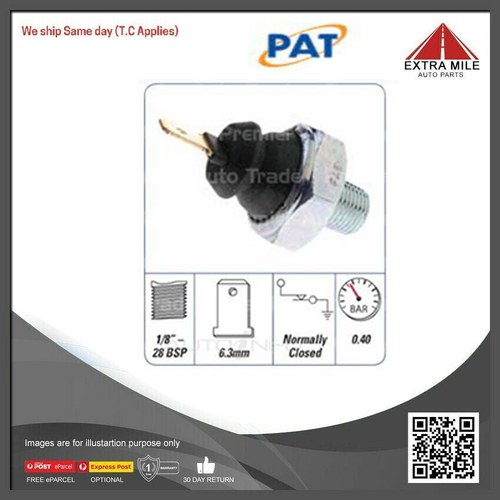 PAT Engine Oil Pressure Switch For Mazda B2500 UF,DX,UN,SDX,UF 2.5L