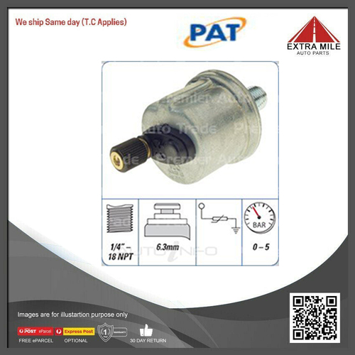 PAT Oil Pressure Switch For Holden Premier HD 2.9L,HK HR HT 3.0L,HX HQ 3.3L/5.0L