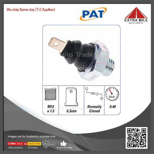 PAT Oil Pressure Switch For Smart Roadster M160.922  0.7 Litre