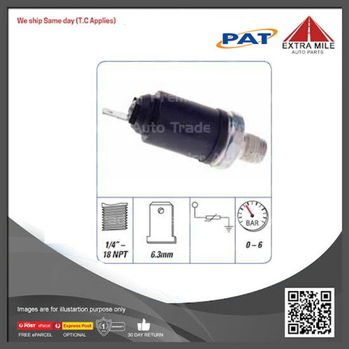 PAT Engine Oil Pressure Switch For Ford TL50 AU1,AU2,AU3 4.0L,4.9L,5.6L 16V OHV