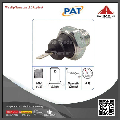 PAT Oil Pressure Switch For Fiat Tempra 159A3 1.6L , 159A6 2.0L