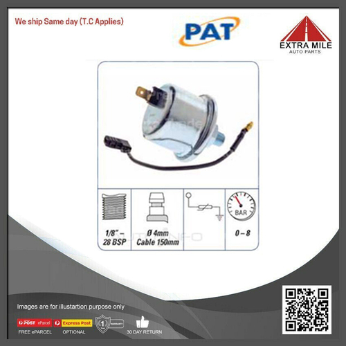 PAT Engine Oil Pressure Switch For Holden Rodeo KB,DLX TF,LX,LT 2.2L/2.6L/2.8L