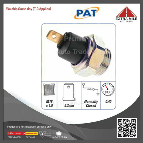 PAT Oil Pressure Switch For Volvo 760 B280F V6 2.8L 1985-1991