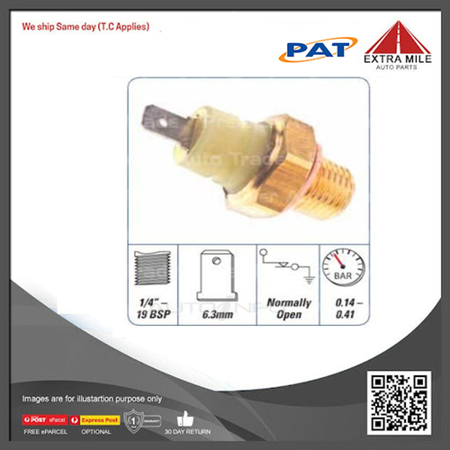 PAT Engine Oil Pressure Switch For Jaguar Sovereign XJ400 AJ6 4.0L 1989 - 1999