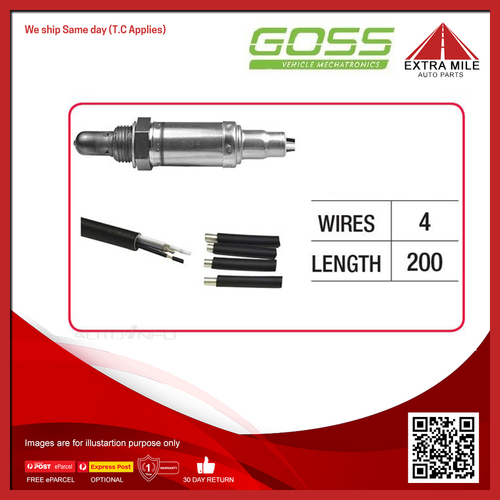 Goss Oxygen Sensor Pre-catalytic For Ford TS50 AU1, AU2 4.9L 5.0 V8 4D Sedan