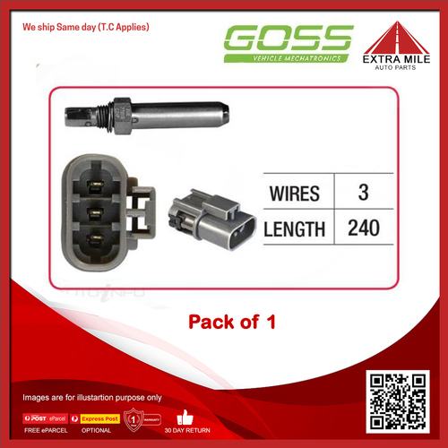 Goss Oxygen Sensor For HDT Brock VL 3.0L RB30E 6cyl 114kW 4dr Sedan 