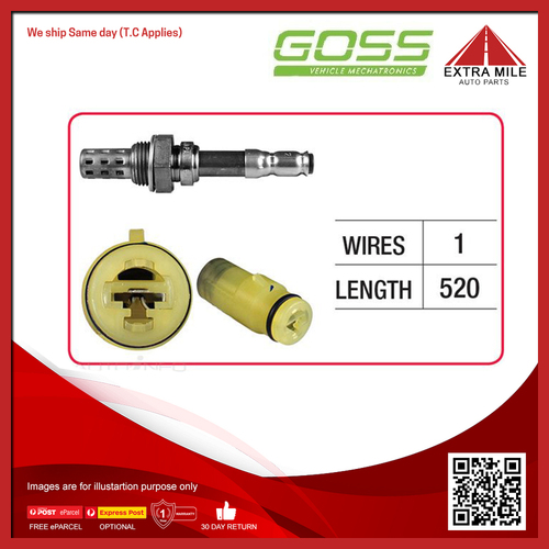 Goss Oxygen Sensor Pre-catalytic For Rover 825 2.5L V6 C25A 4D Sedan