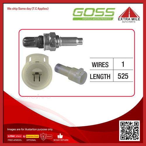 Goss Oxygen Sensor Pre-catalytic For Toyota Vista SV20R 1.8L 1Si 4D Sedan